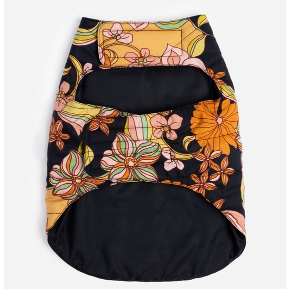 NWT Johnny Was Wonder Years Colorful Floral Dog Nylon Puffer Jacket, Boho, XXS - Picture 4 of 4